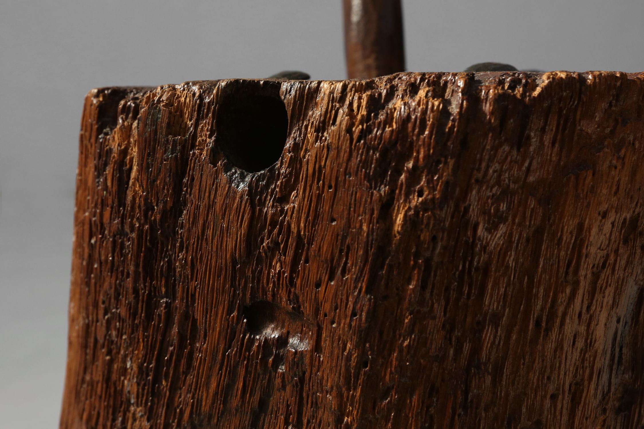 Rustic Handmade oak Stool, France, 19th Centurythumbnail